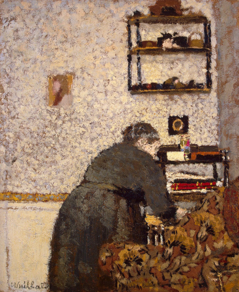 Jean Edouard Vuillard. Madame Vuillard in the living room