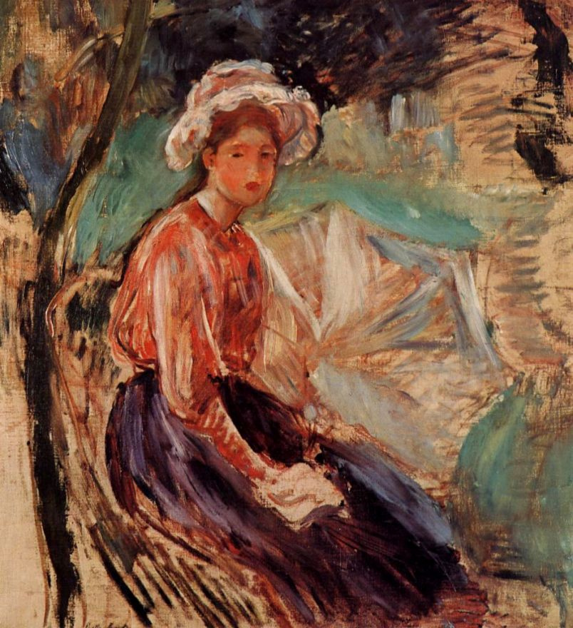 Berthe Morisot. Girl with umbrella