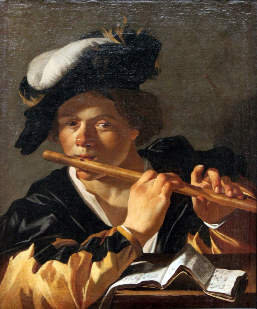 Dirk van Baburen. Boy with flute