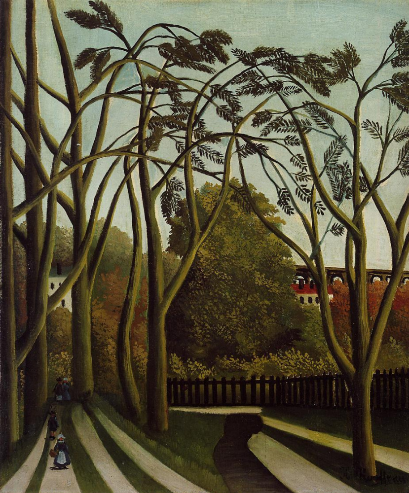 Henri Rousseau. Landscape on the banks of the river