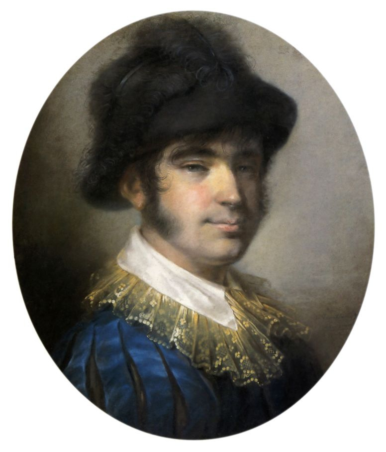 Alexey Gavrilovich Venetsianov. Portrait of a young man in Spanish costume