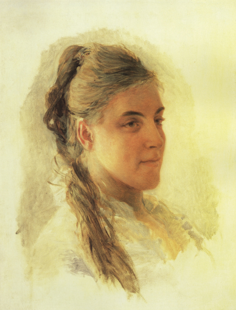 Nikolai Nikolaevich Ge. Portrait Of Ekaterina Zabello. Etude