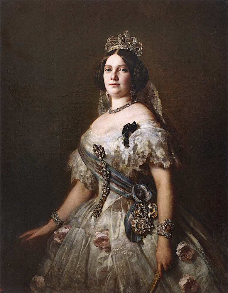 Franz Xaver Winterhalter. La reina isabel II de España