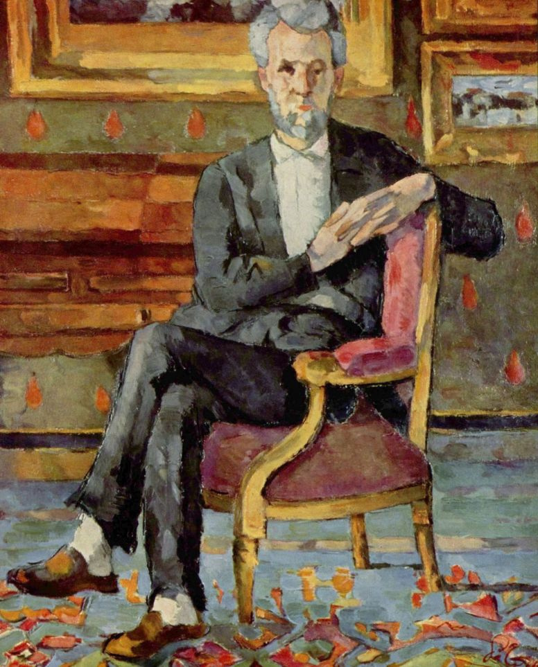 Paul Cezanne. Portrait of a seated Victor Shock