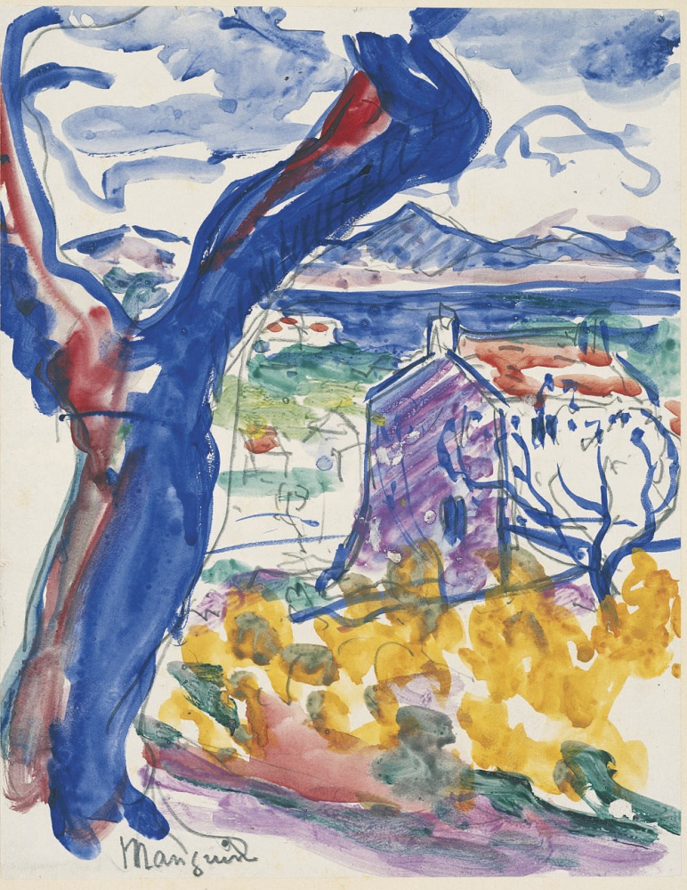 Henri Manguin. The view of the Bay of Saint-Tropez