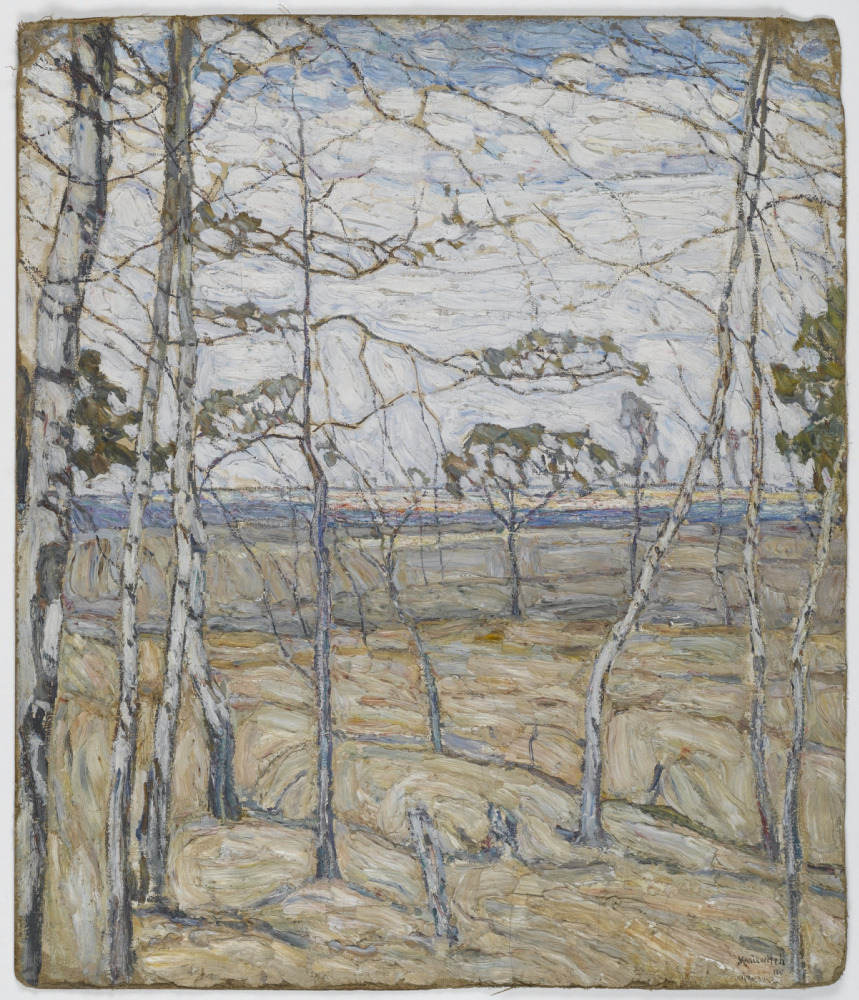 Abram Anshelevich Manevich. Birch trees