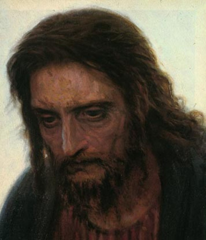 Ivan Nikolayevich Kramskoy. Christ in the desert. Fragment