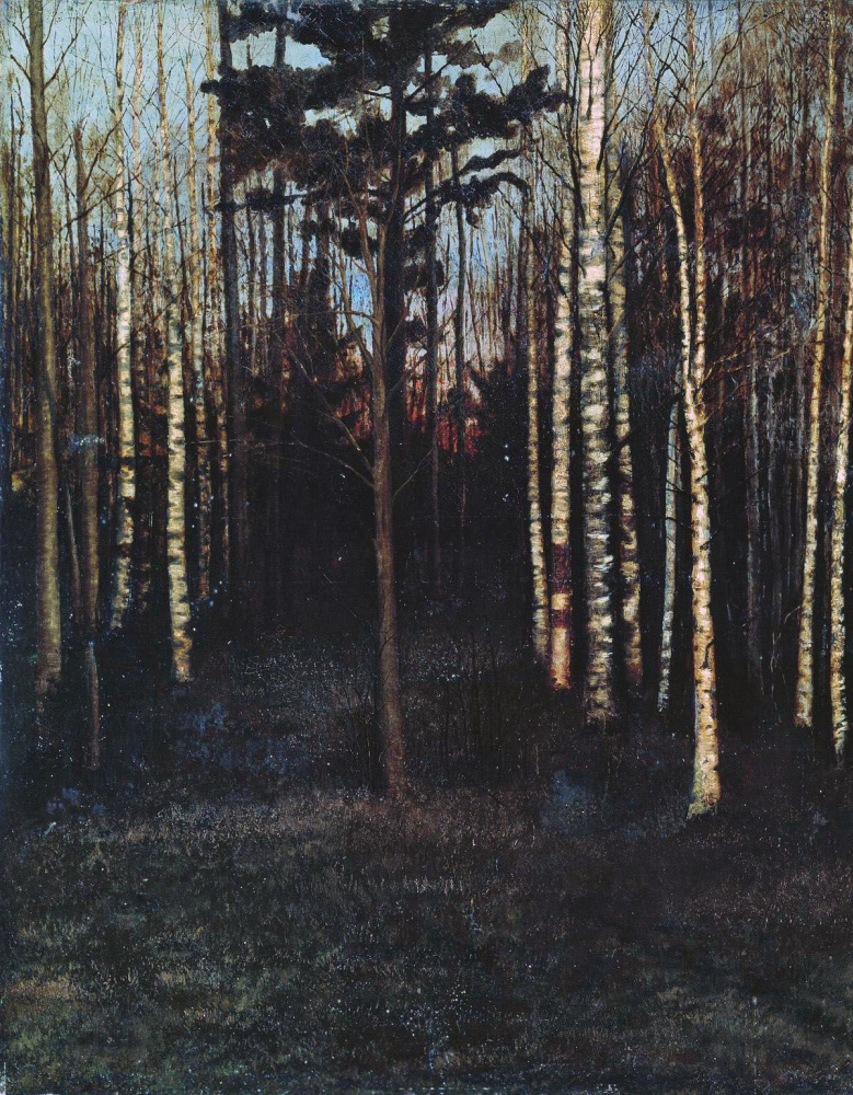 Isaac Levitan. In the evening. Grove