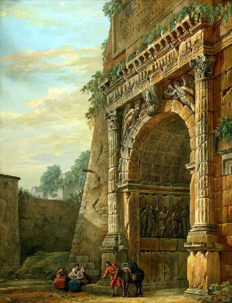 Charles-Louis Klerisso. Arch of Titus in Rome