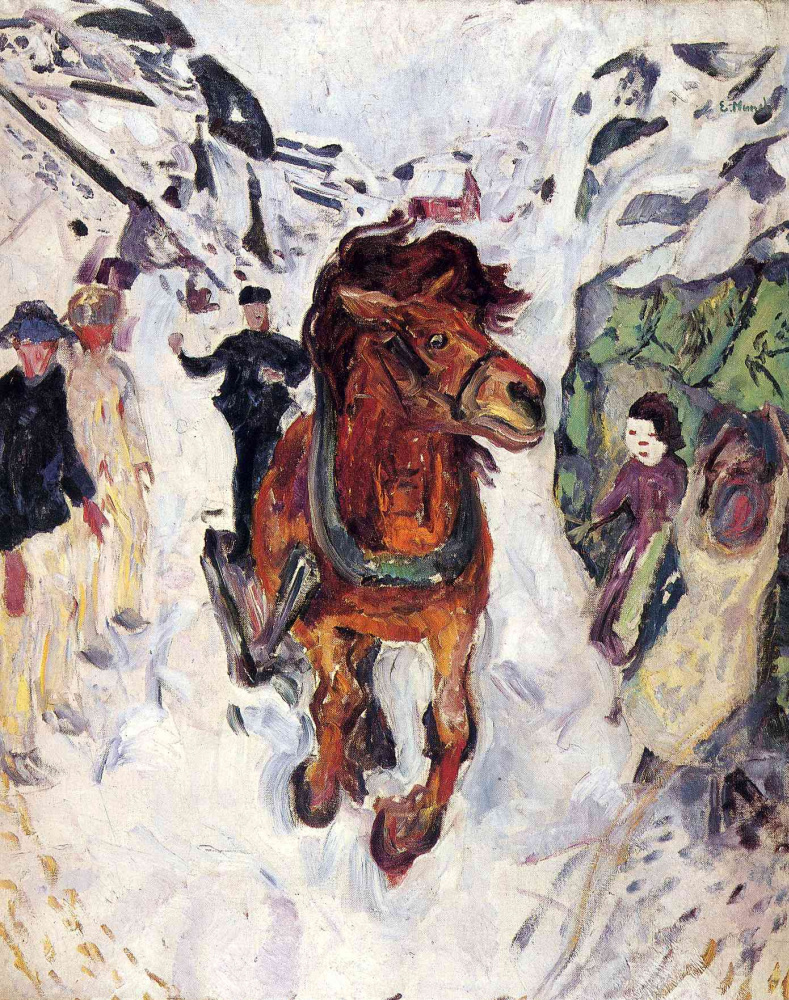 Edward Munch. The galloping horse