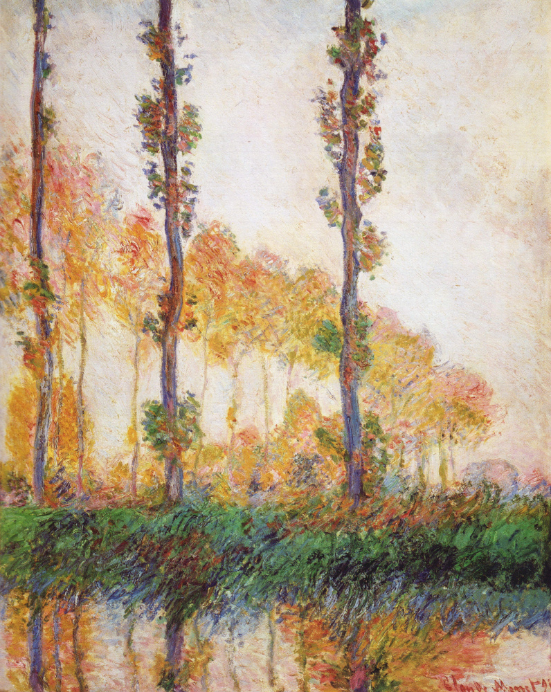 Claude Monet. Poplar, autumn