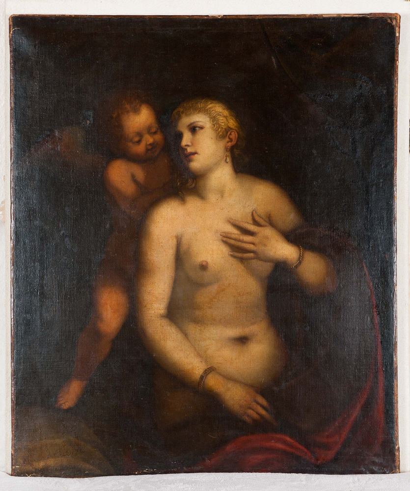 Tiziano Vecellio. Venere e amore