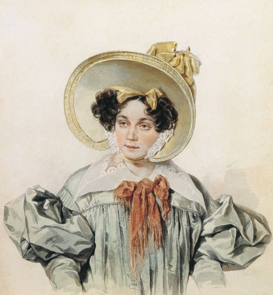 Petr Fedorovich Sokolov. Portrait Of Praskovia Mikhailovna Tolstoy