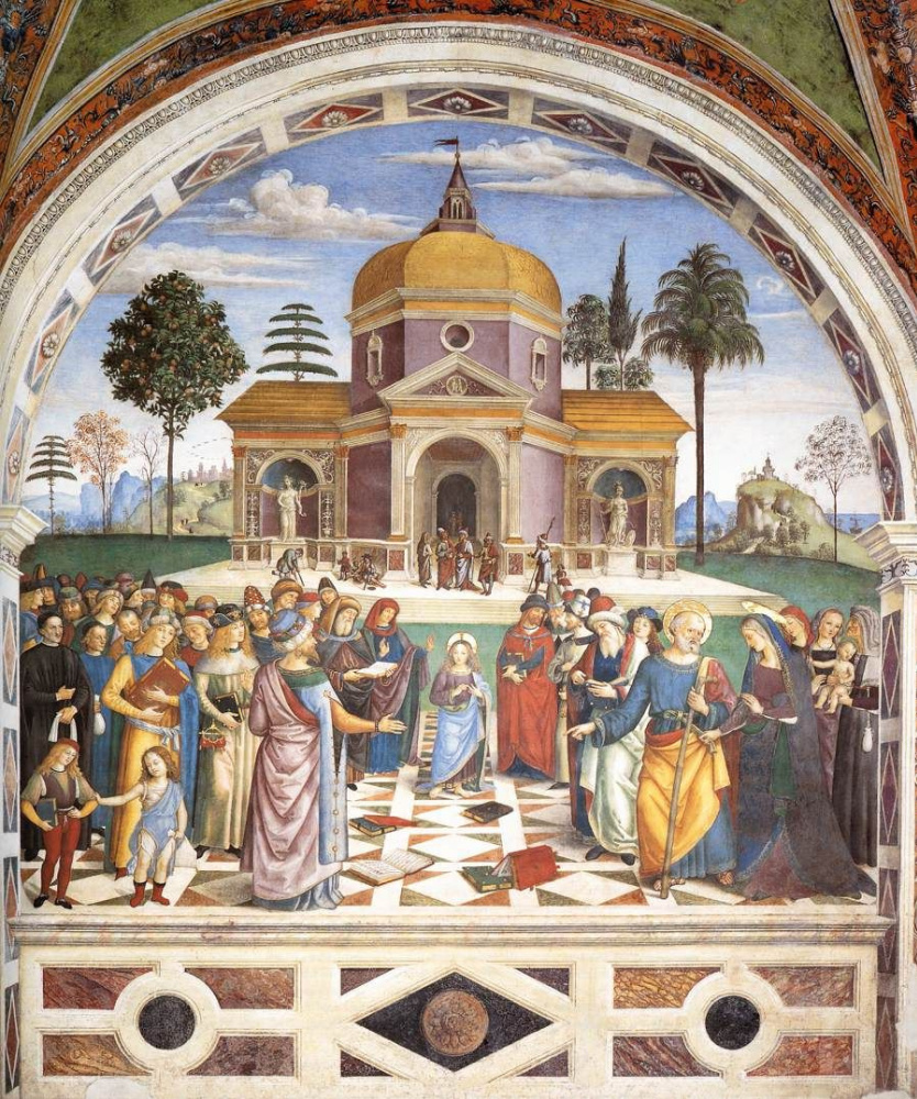 Pinturicchio. Cristo entre los maestros