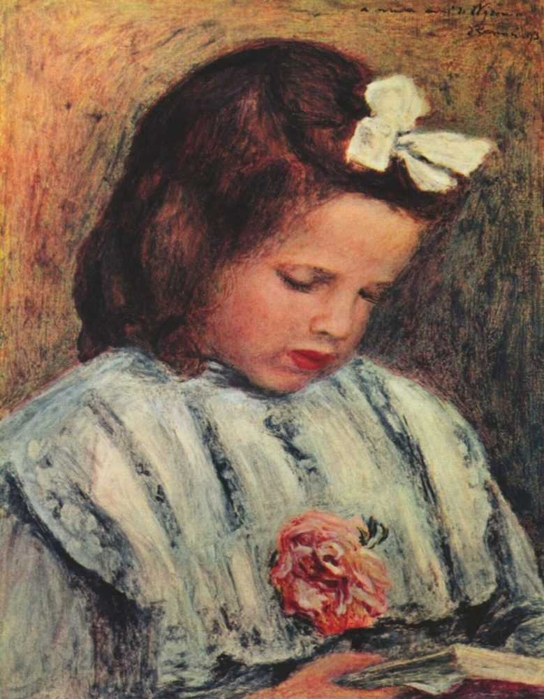 Pierre Auguste Renoir. Reading girl
