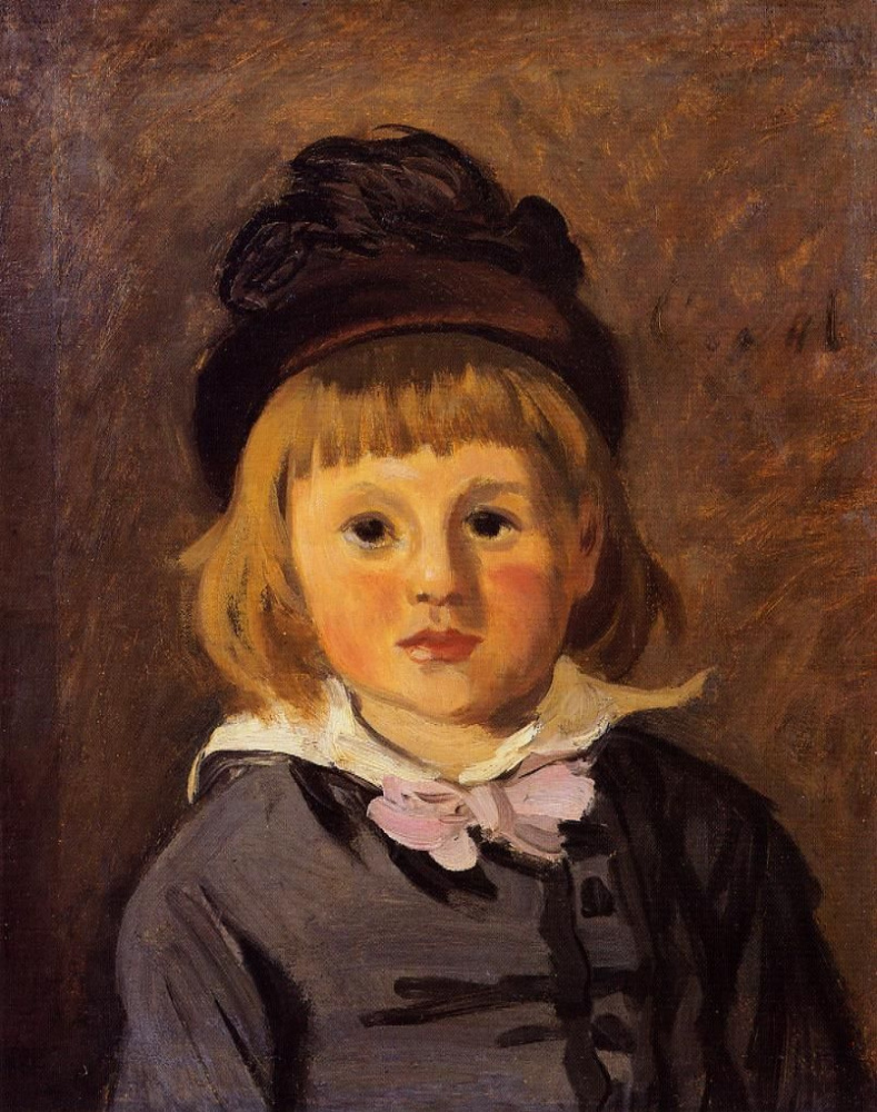 Claude Monet. Portrait of Jean Monet in the cap with pompon