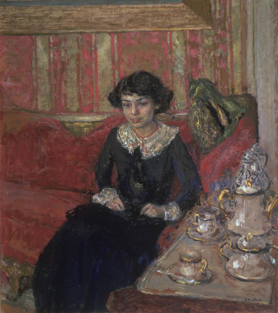 Jean Edouard Vuillard. La jeune femme à l'intérieur