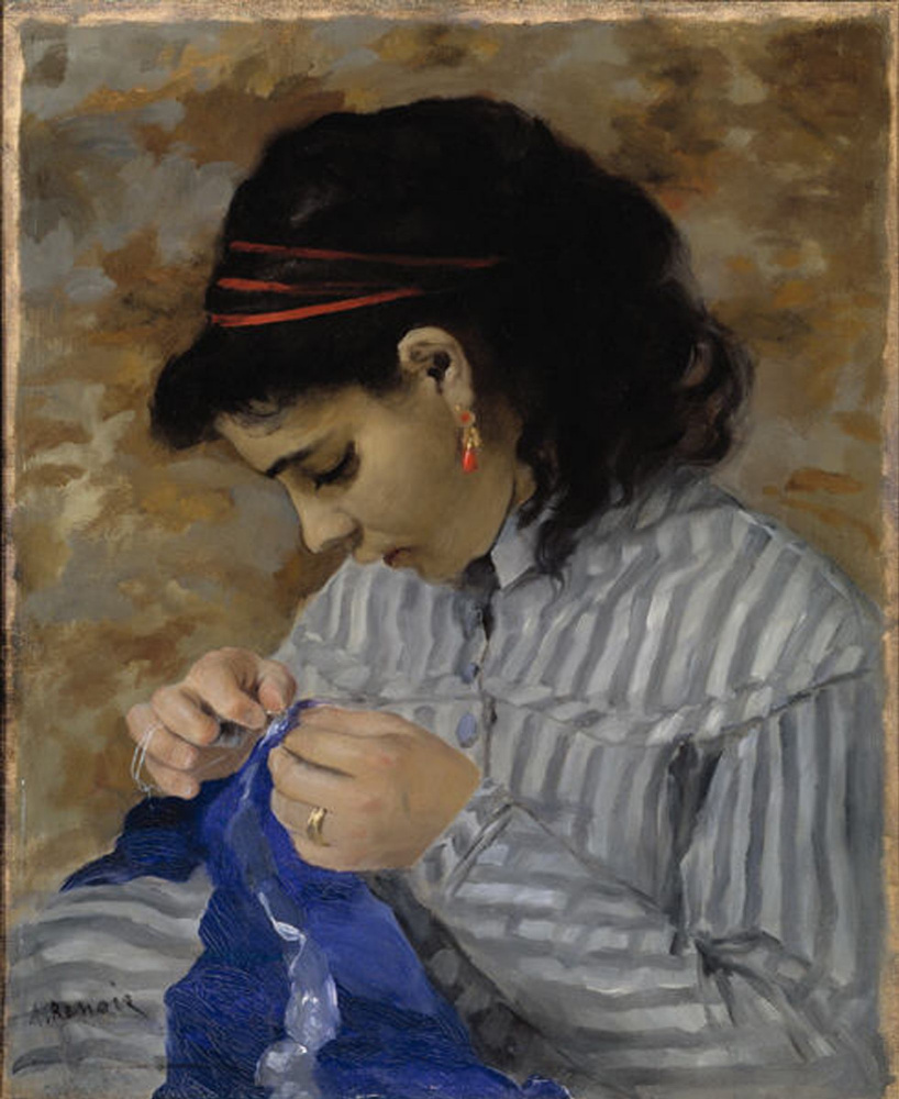 Pierre-Auguste Renoir. Lisa sewing