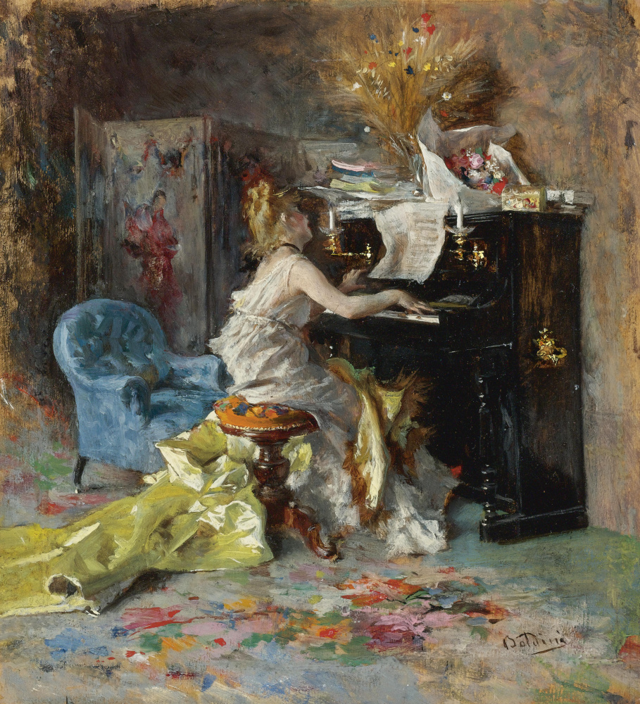 Giovanni Boldini. Woman at the piano