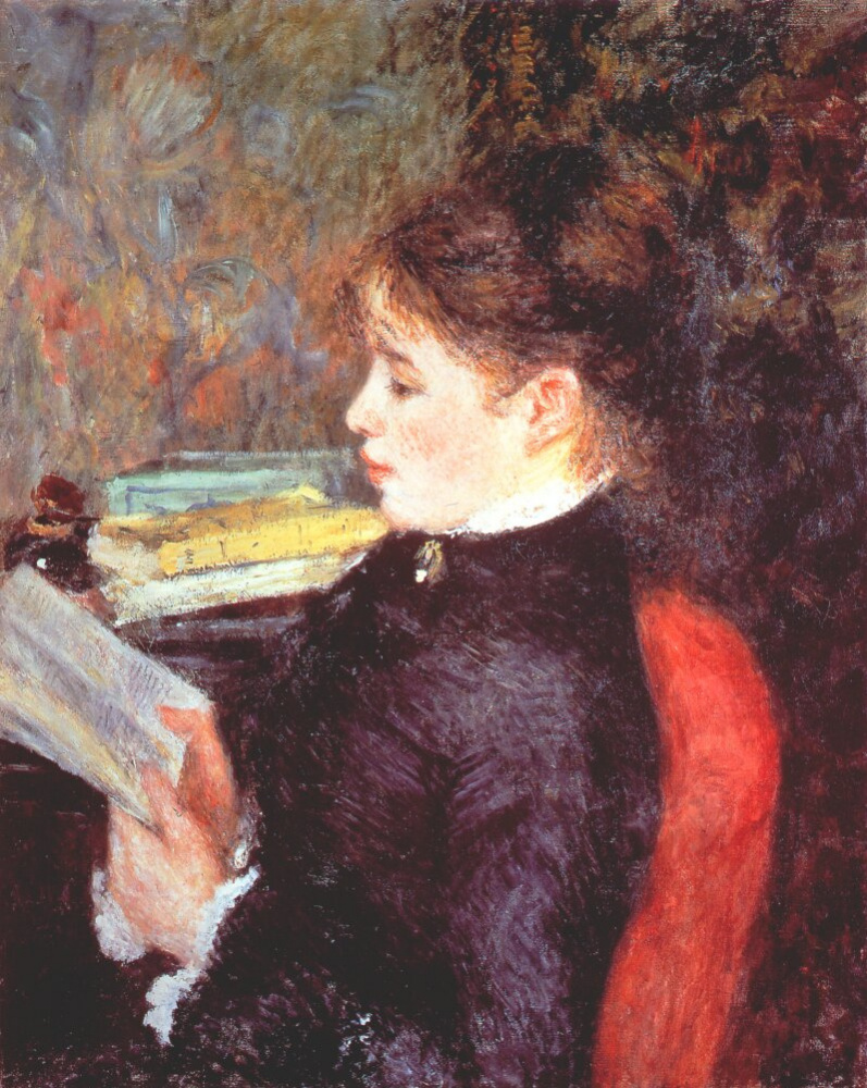 Pierre Auguste Renoir. A woman reading