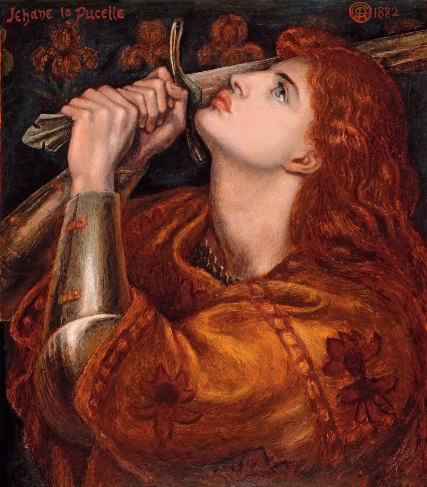 Dante Gabriel Rossetti. Jeanne D ' Arc (die endgültige Version)