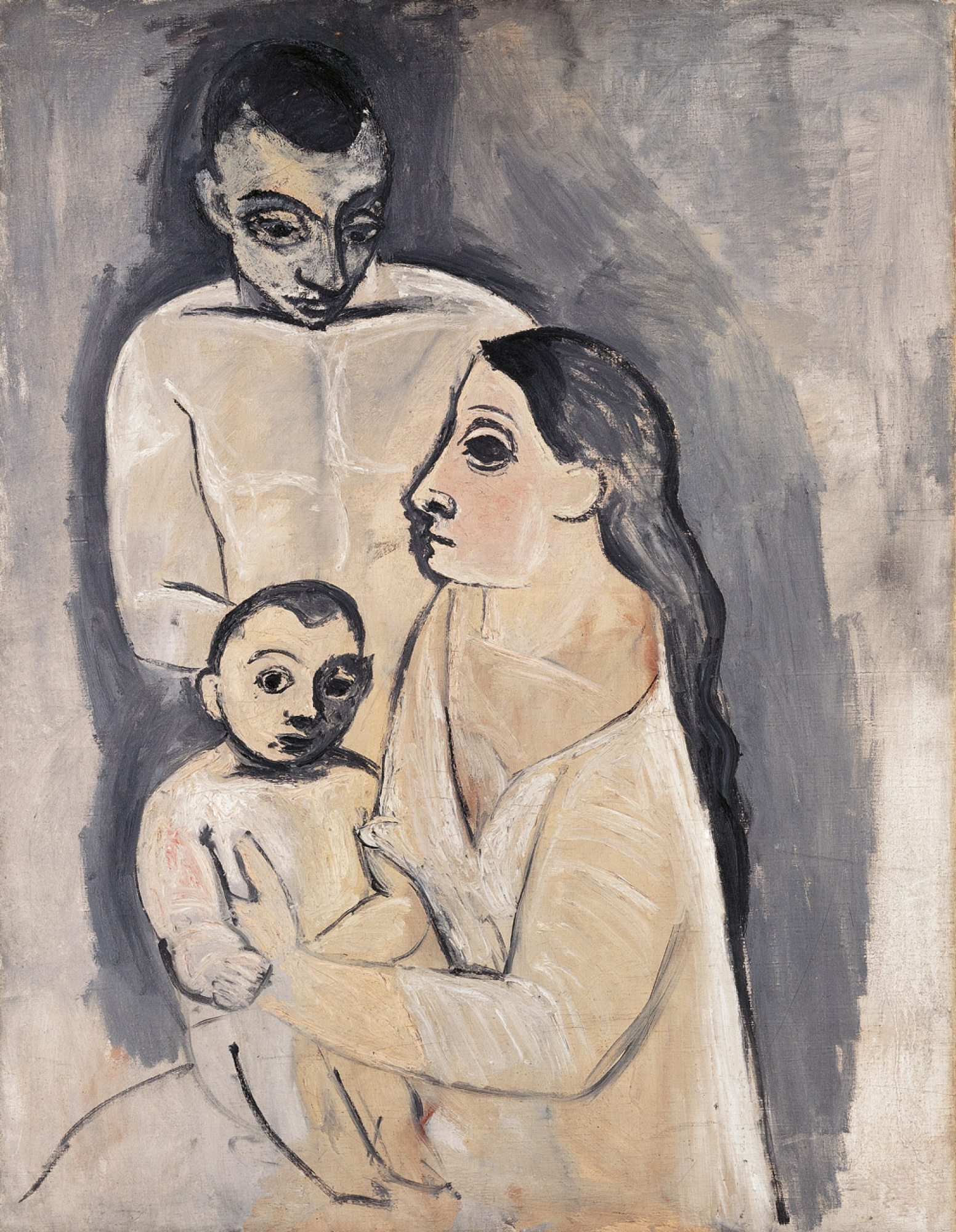 ピカソ(PICASSO)【カップルと子供】、高級画集画、状態良好 ピカソ(PICASSO)【カップルと子供】、高級画集画、状態良好 ピカソ