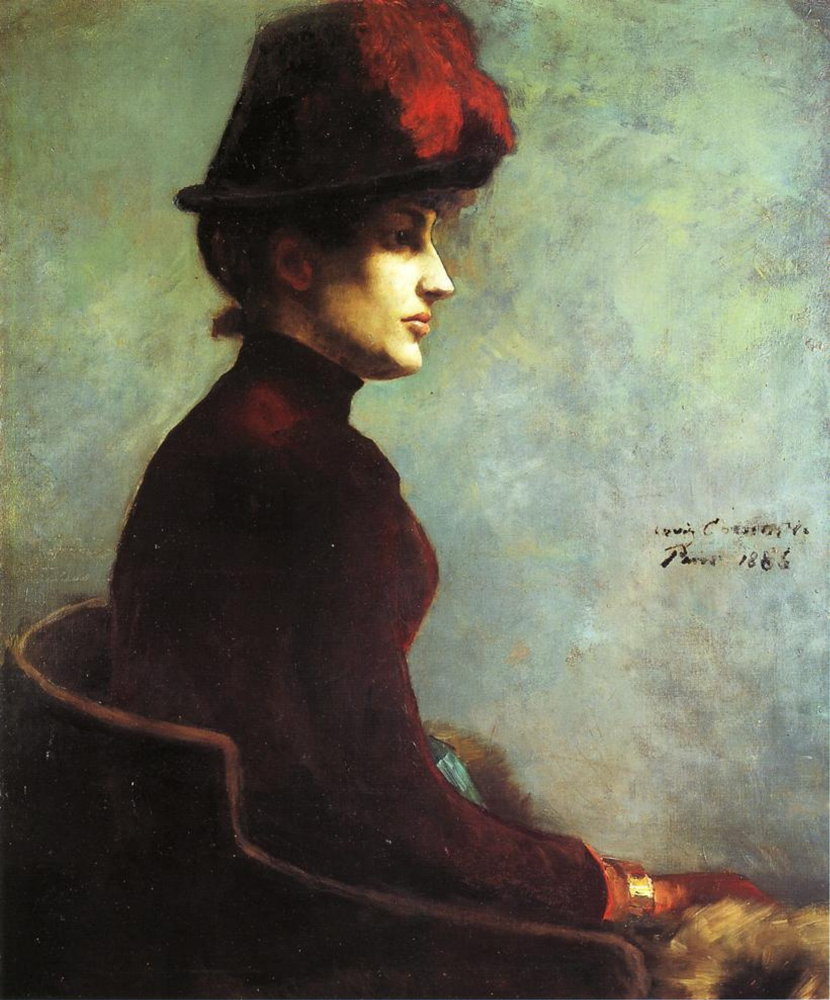 Lovis Corinto Retrato de una dama, 1886, 65×80 cm: Descripción de la obra |  Arthive