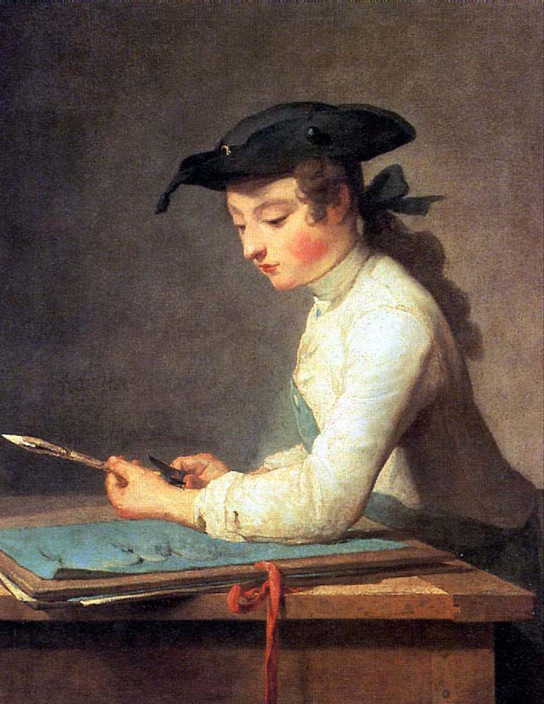 Jean Baptiste Simeon Chardin. The young painter
