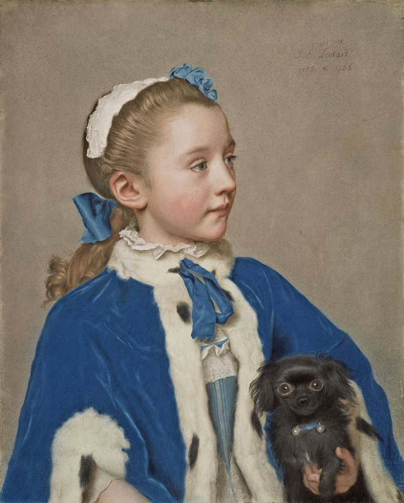 Jean-Etienne Liotard. Maria Frederica van reede-Athlone at seven years of age