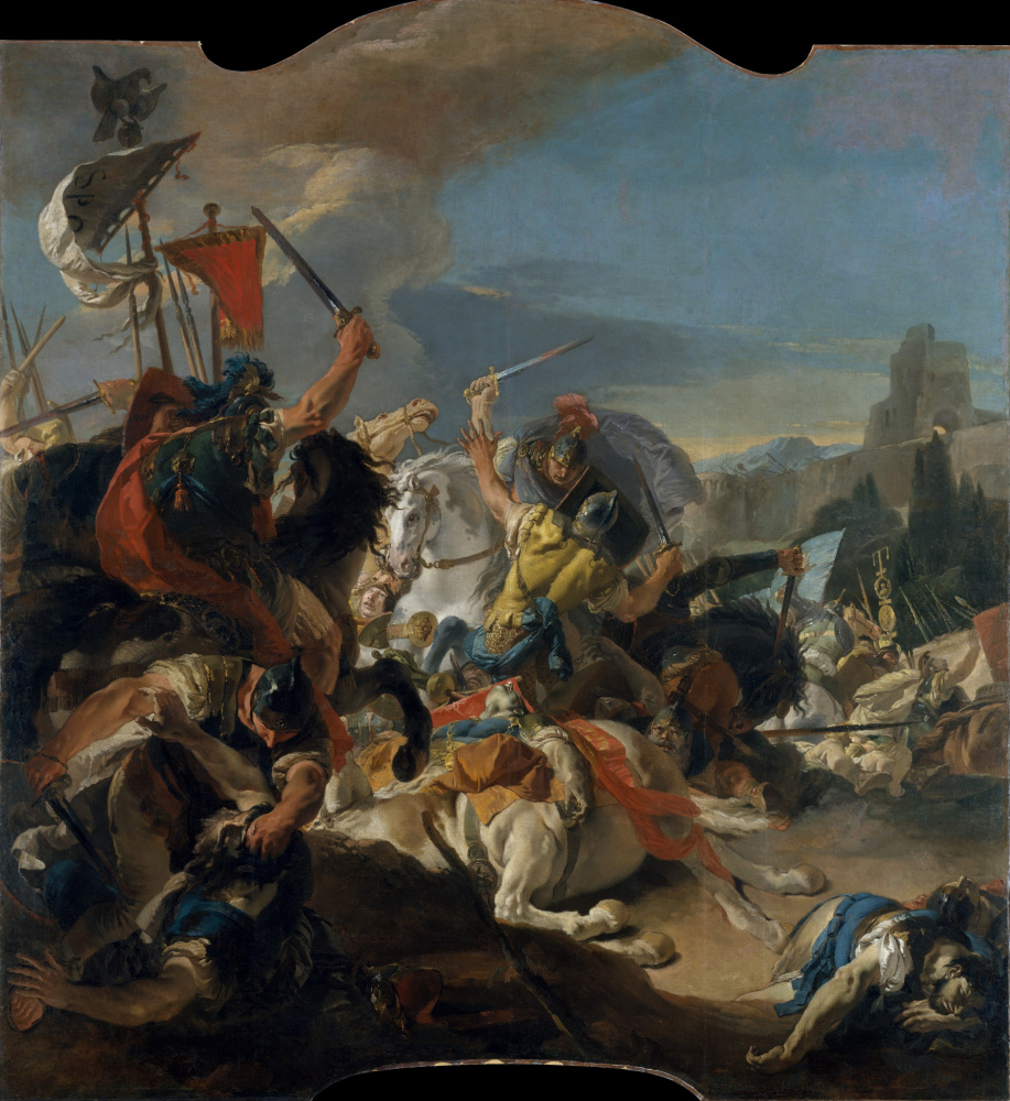 Giovanni Domenico Tiepolo. The Battle of Vercellae