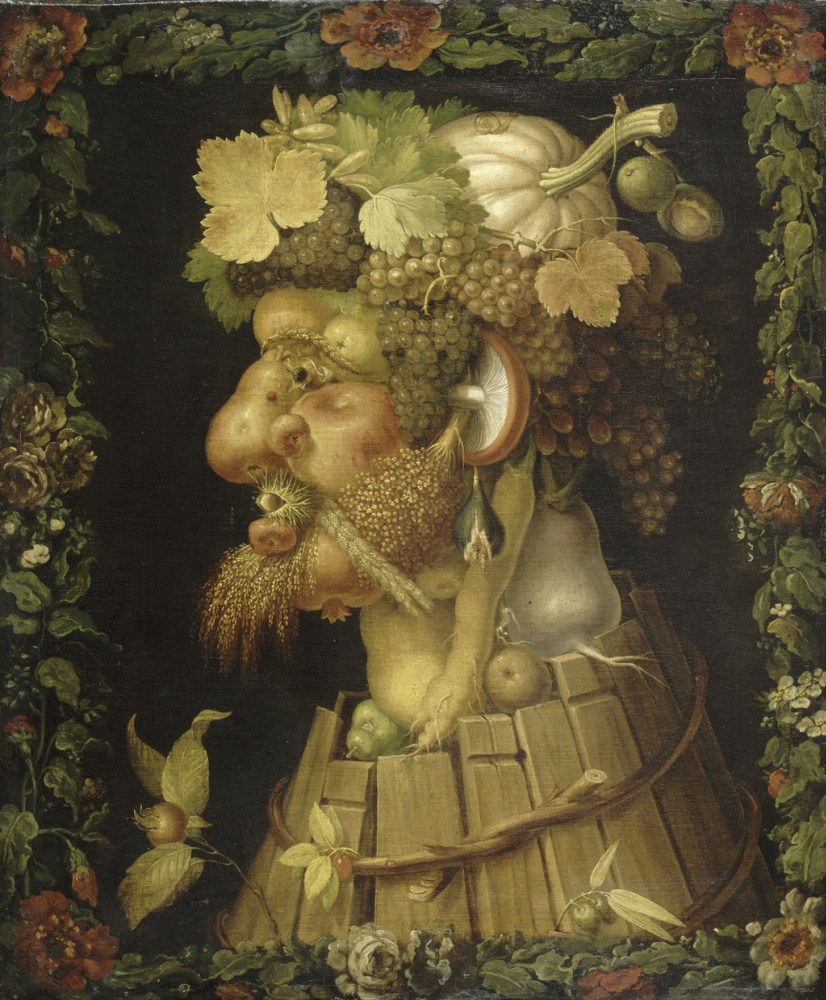 Giuseppe Arcimboldo. 4 seasons. Autumn series (the Louvre)