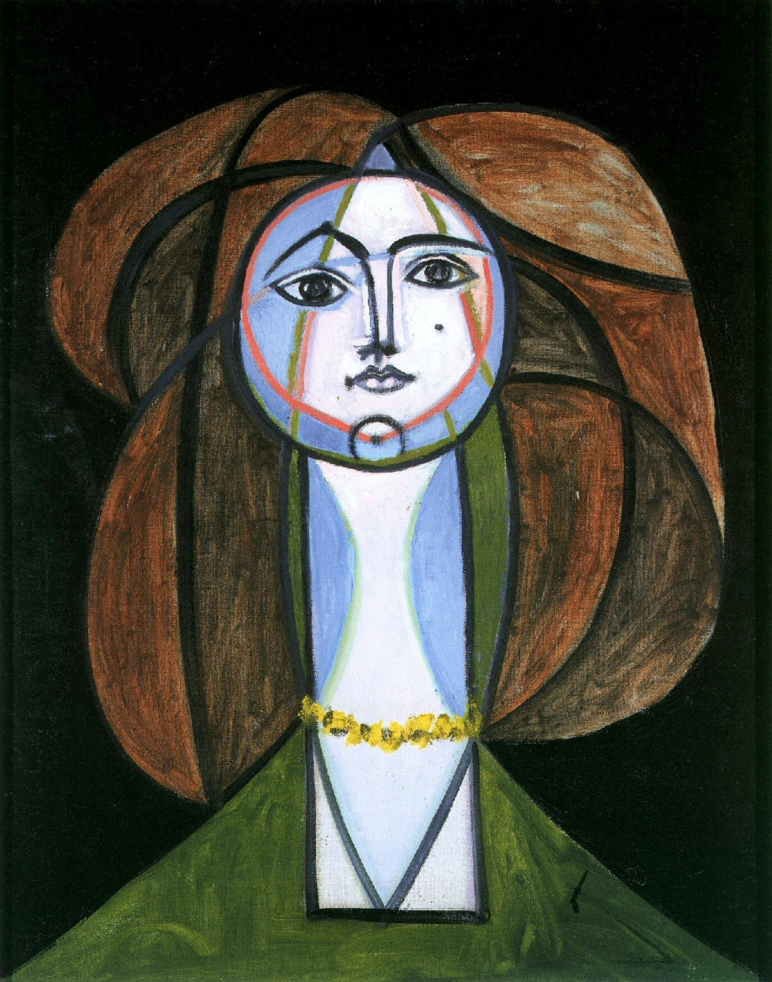 The girl in the yellow necklace, 1946 by Pablo Picasso: History 