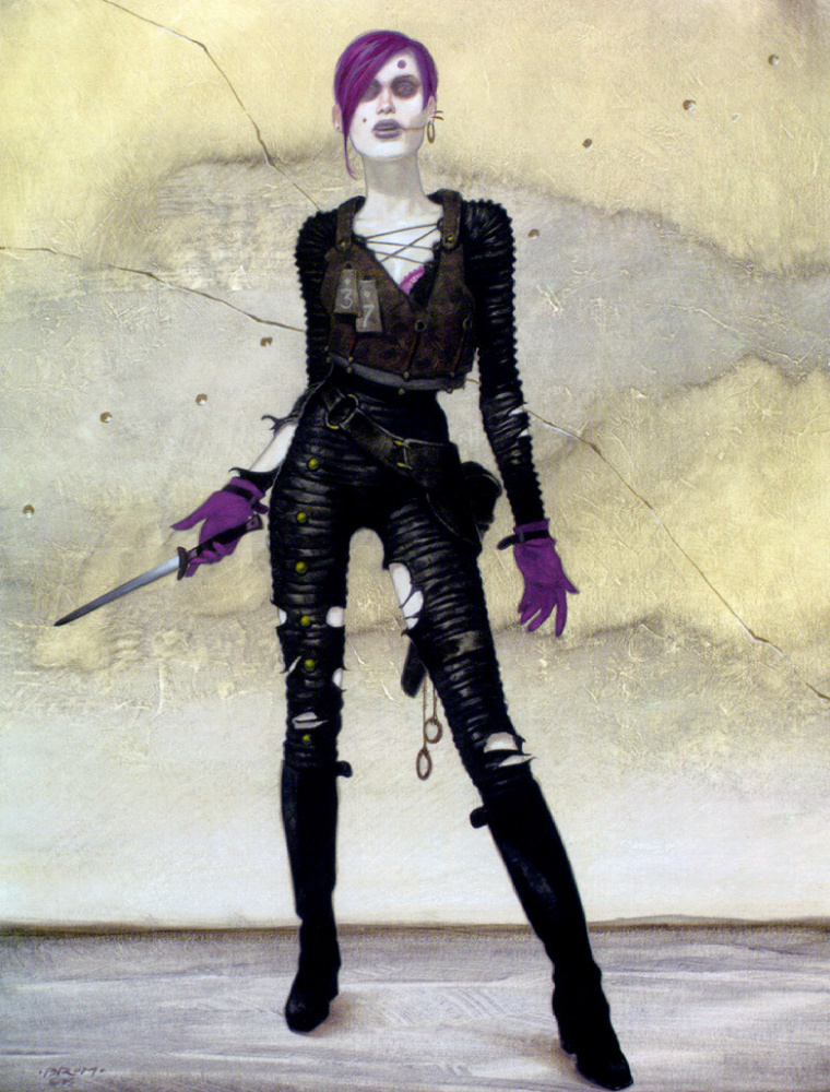 Gerald Brom. Militant girl