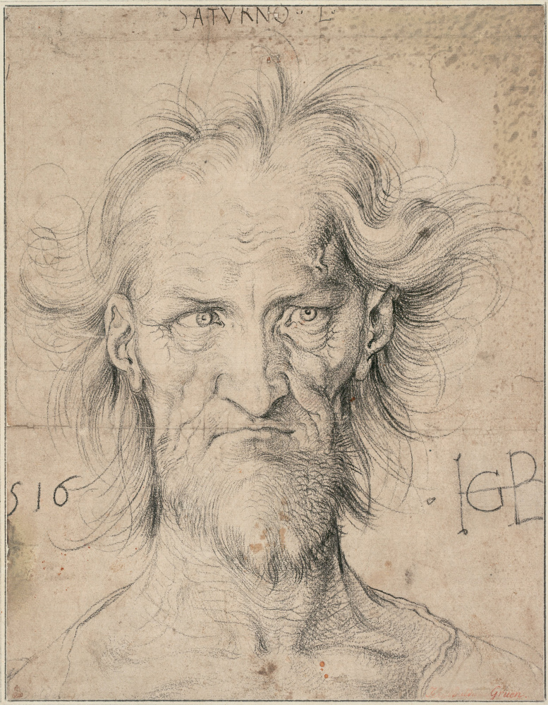 Albrecht Durer. Portrait eines alten Mannes. (Saturn)