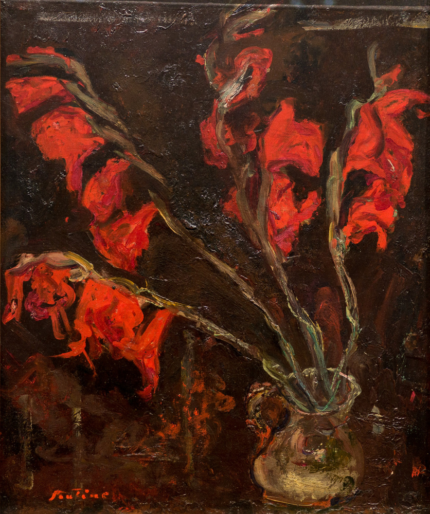 Chaim Soutine. Red gladioli