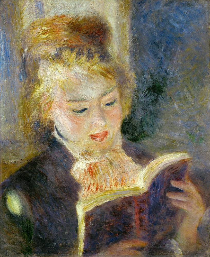 Pierre-Auguste Renoir. Girl reading a book