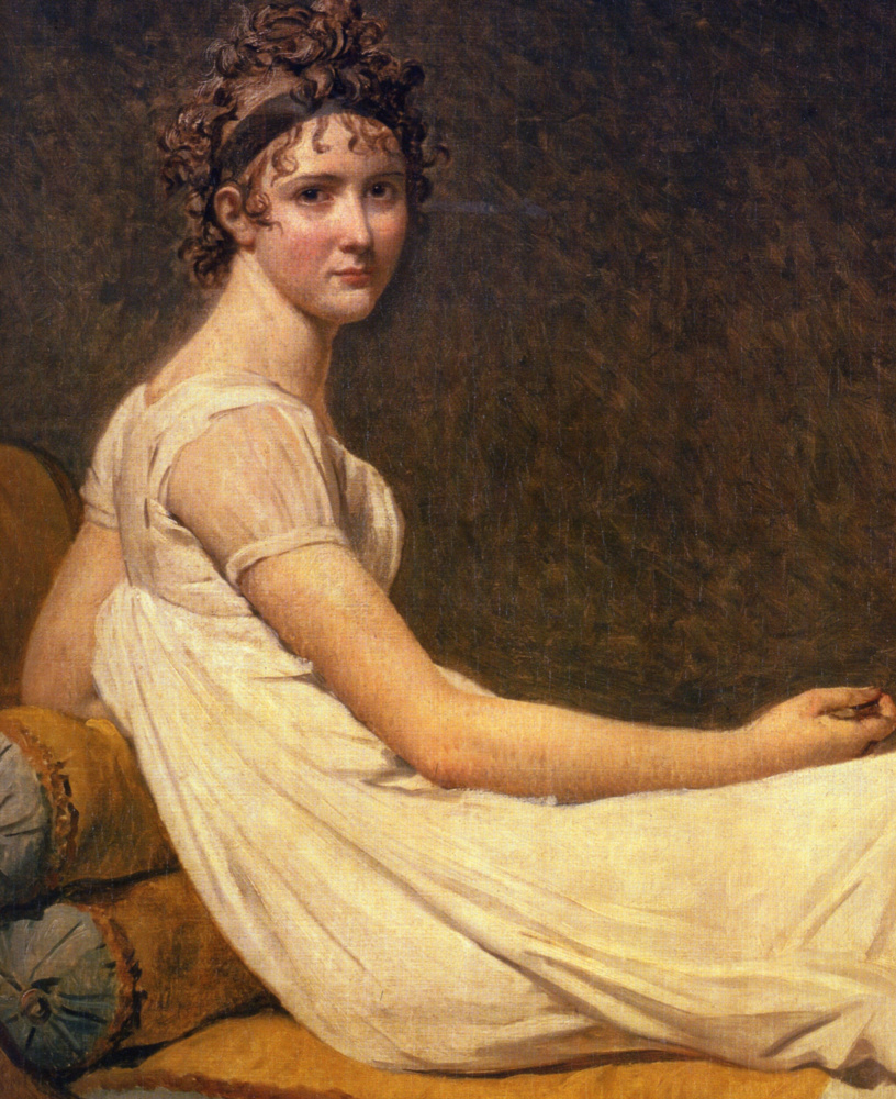 Jacques-Louis David. Portrait of Madame Récamier. Fragment II