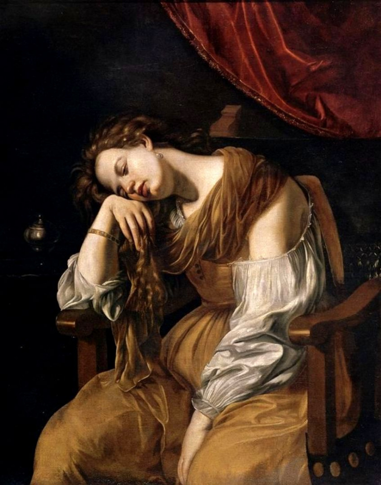 Artemisia Gentileschi. Mary Magdalene as Melancholy