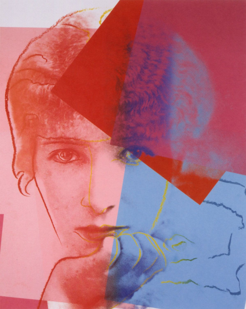 Andy Warhol. Portrait of Sarah Bernhardt from the series "Ten famous Jews of the twentieth century"