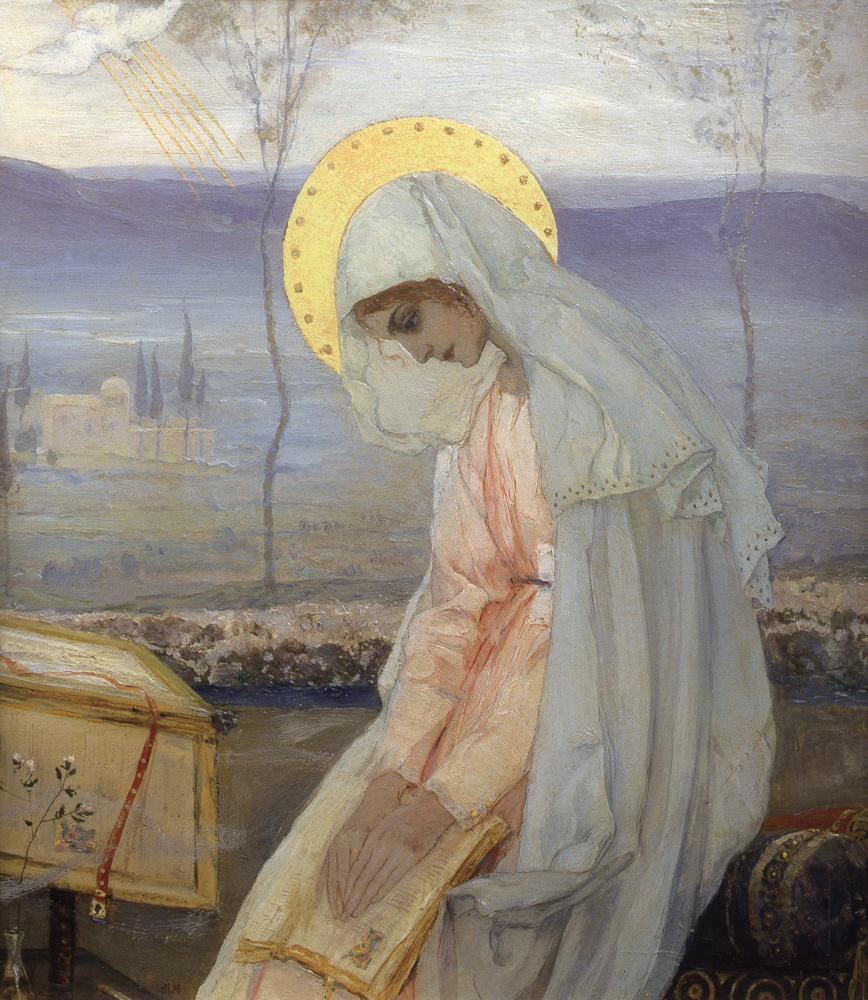 Mikhail Vasilyevich Nesterov. The Virgin Mary. In the diptych "Annunciation"