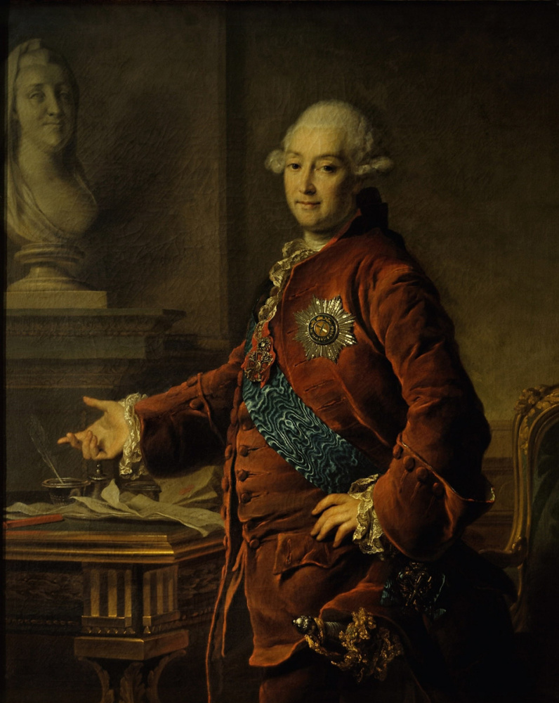 Dmitry Grigorievich Levitsky. Portrait of Vice Chancellor Prince Alexander Mikhailovich Golitsyn