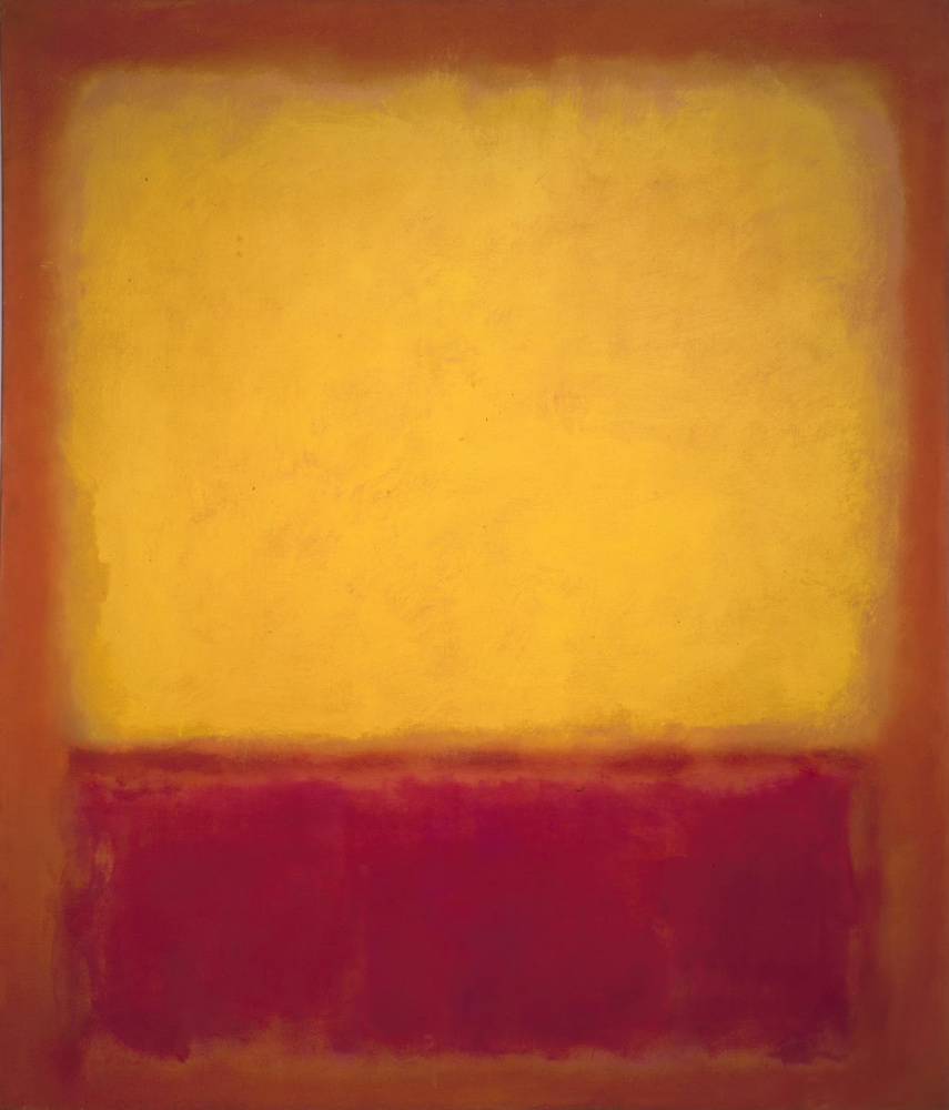 Rothko Mark. Yellow over purple