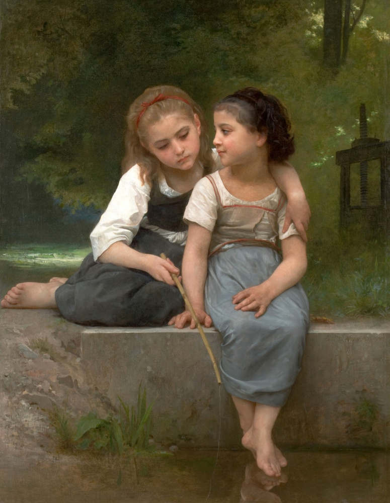 William-Adolphe Bouguereau. Catching frogs