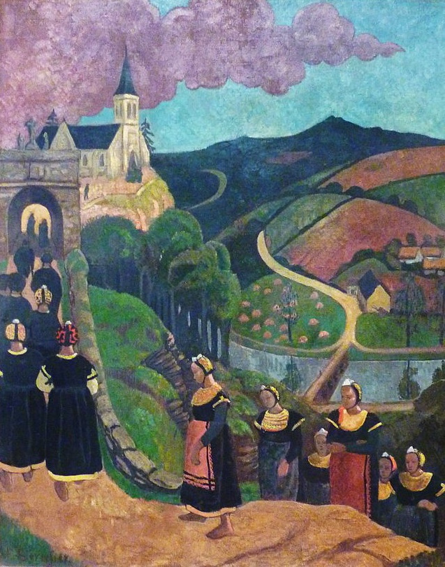 Paul Sérusier. The worship of the virgin in Chateauneuf-du-FAU