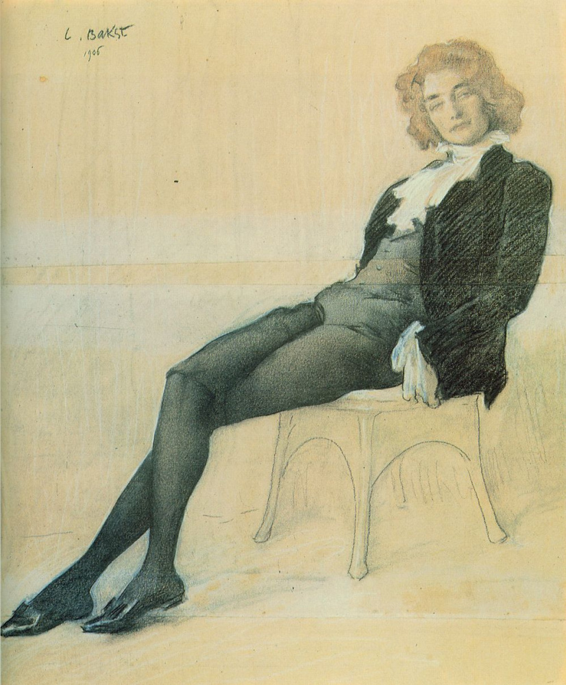 Lev Samoilovich Bakst (Leon Bakst). Portrait of the writer Zinaida Nikolaevna Gippius