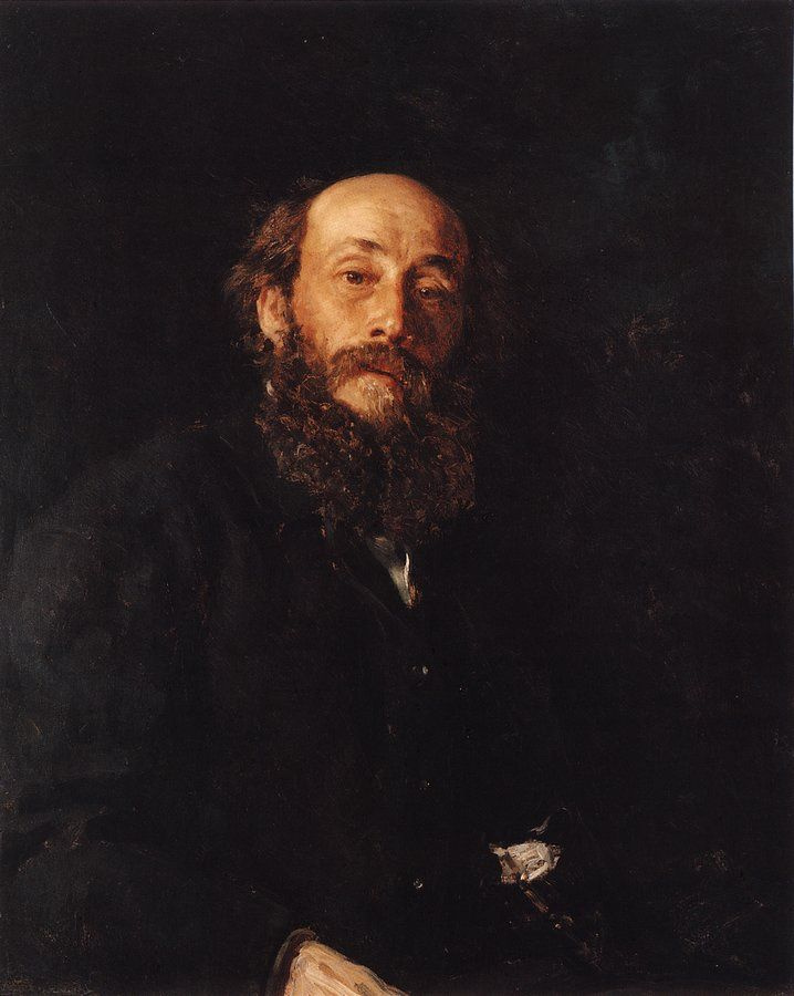 Ilya Efimovich Repin. Portrait of the artist N. N. Ge