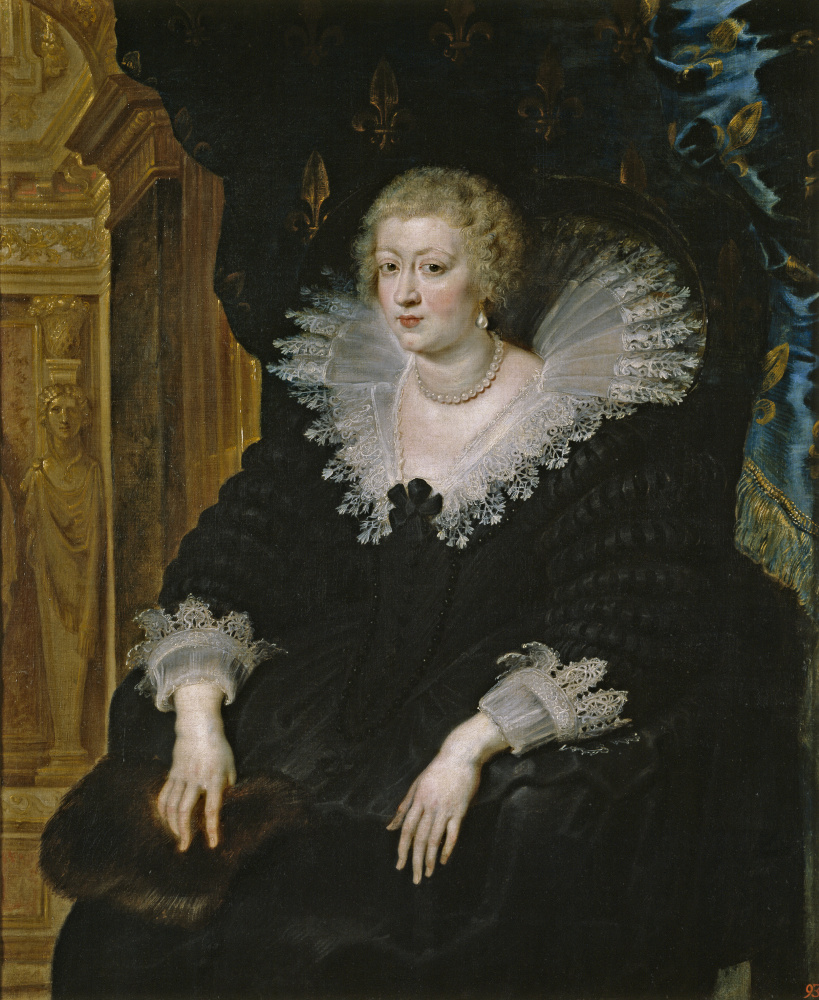 Peter Paul Rubens. Portrait of Anna of Austria, Queen of France