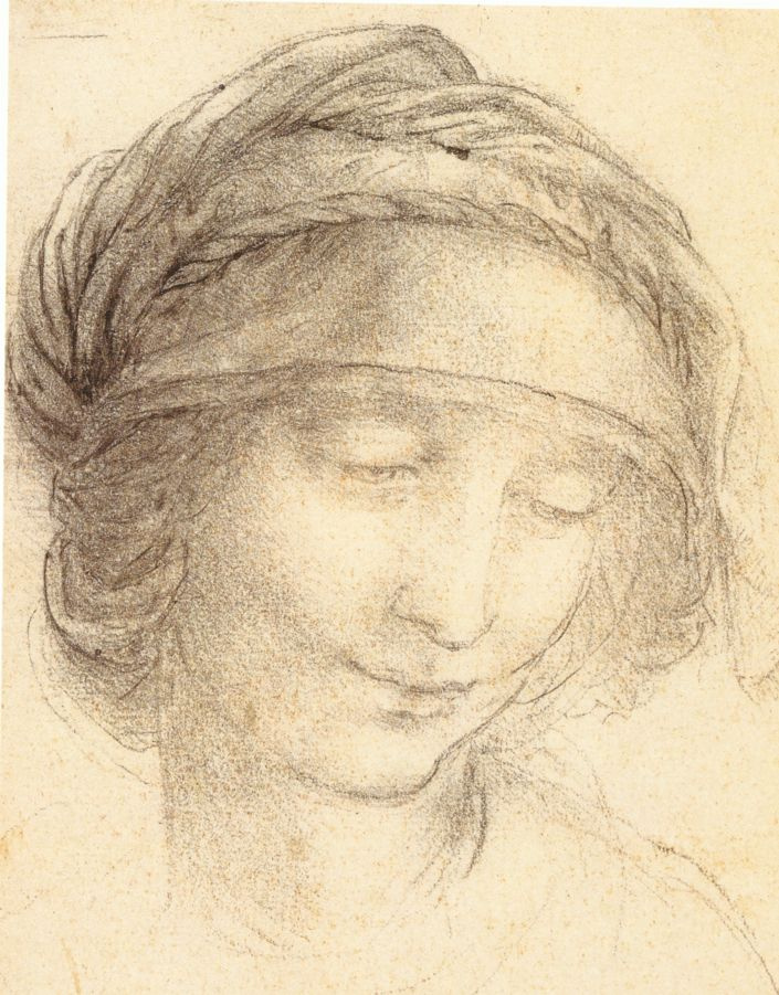 Leonardo da Vinci. Saint Anne (sketch)