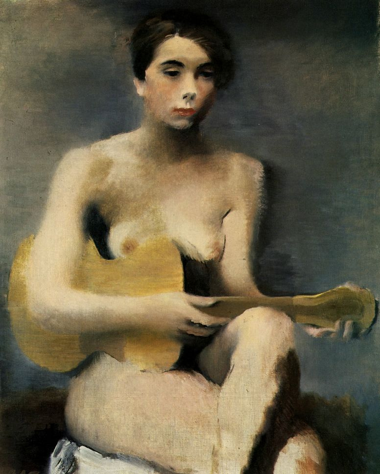 Vladimir Vasilyevich Lebedev. Woman with guitar