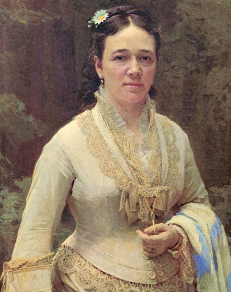 Ivan Nikolayevich Kramskoy. Portrait Of Vera Nikolaevna Tretyakova. Fragment